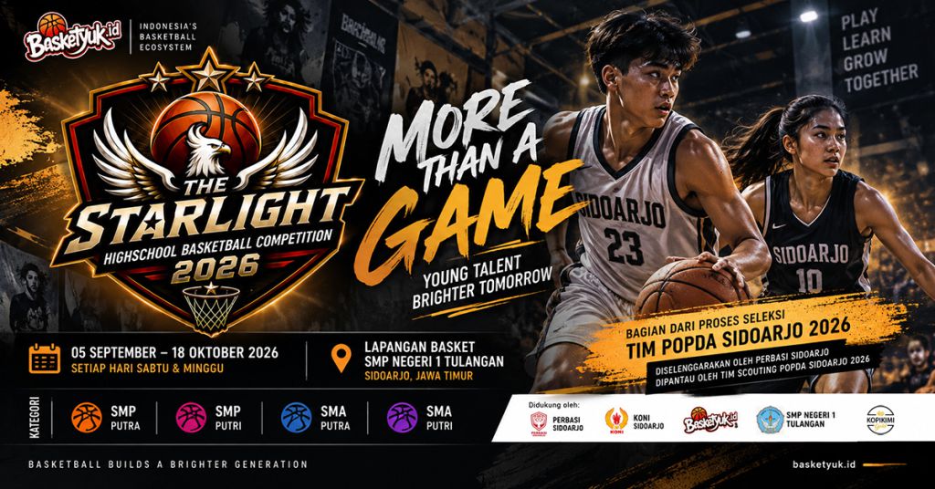STARLIGHT HIGHSCHOOL BASKETBALL COMPETITION 2026: Ajang Basket Pelajar Sidoarjo Menuju POPDA 2026